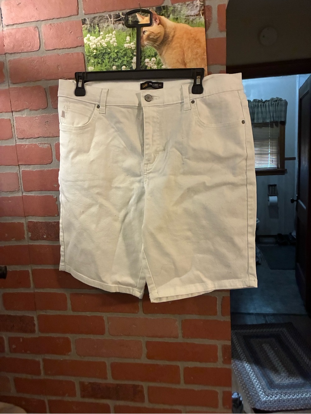 Lee White Jean Shorts